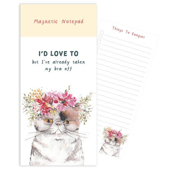 Bra Off Magnetic Notepad