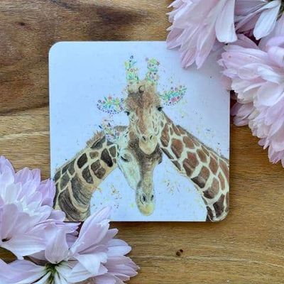 Giraffe Hug Coaster