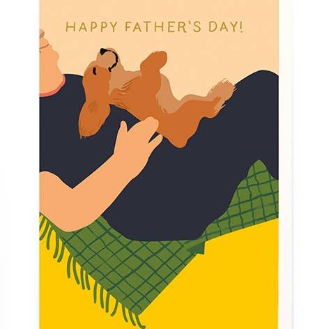Father&#39;s Day Sleeping On Sofa Card