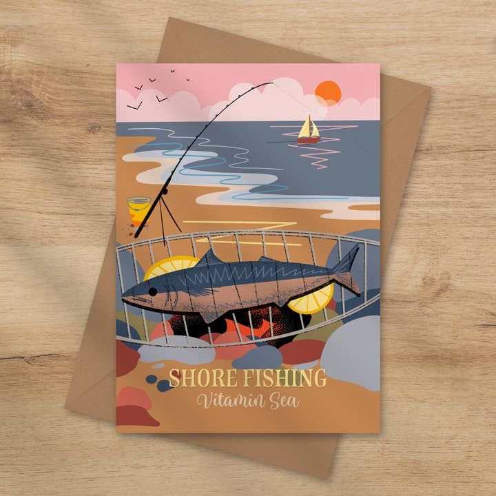 Vitamin Sea Shore Fishing Card