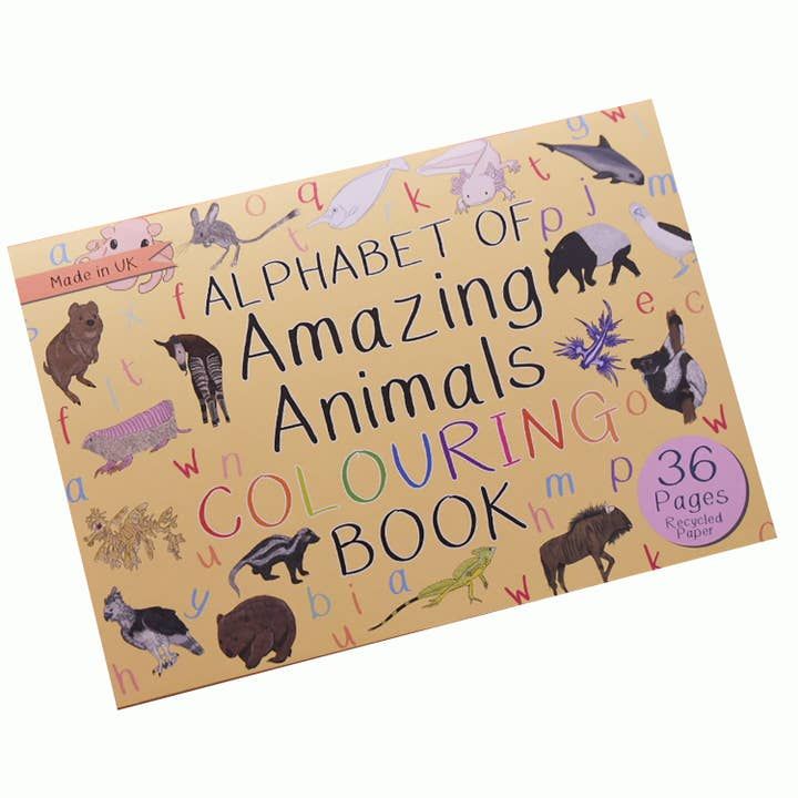 Alphabet Of Amazing Animals Colouring Book
