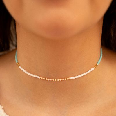 Turquoise White Necklace