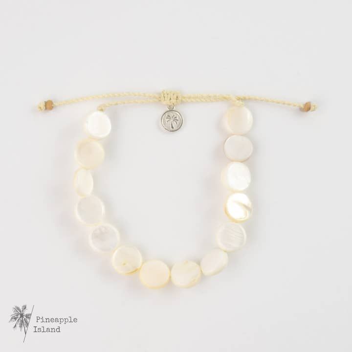 Disc Bracelet White