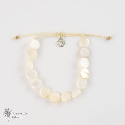 Disc Bracelet White