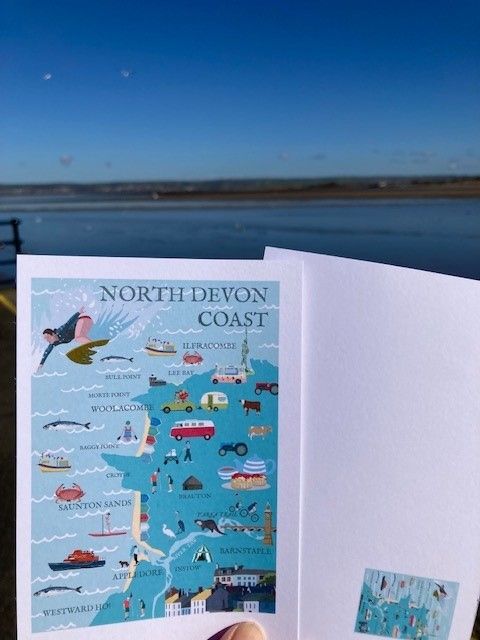 Betty Boyns North Devon Coast A6 Postcard