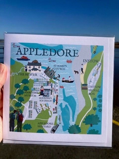 Betty Boyns Appledore Greeting Card