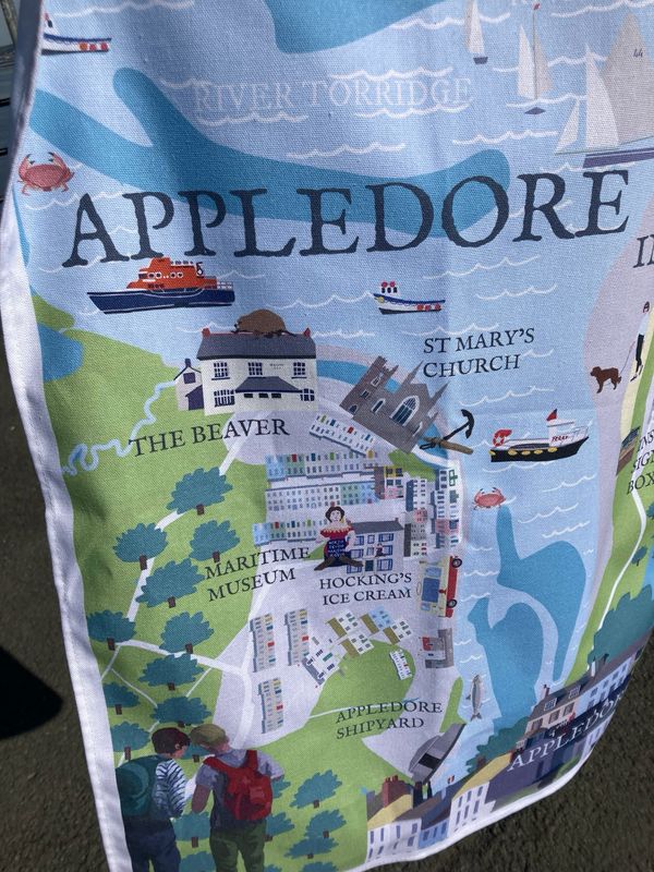 Betty Boyns Appledore Tea Towel