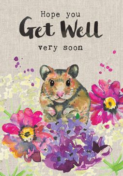 Get Well Soon Mouse Card