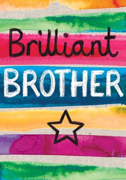 Brilliant Brother Stripes Card