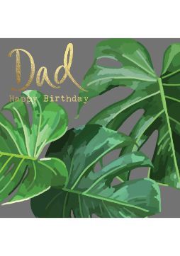 Dad Cheeseplant Birthday Card
