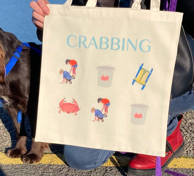 Betty Boyns Crabbing Tote Bag