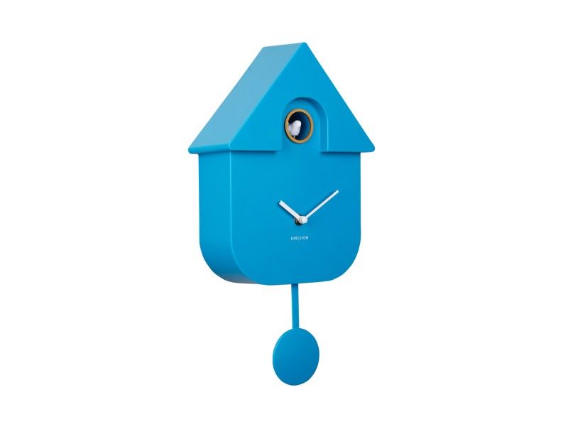 Karlsson Modern Cuckoo Clock - Bright Blue