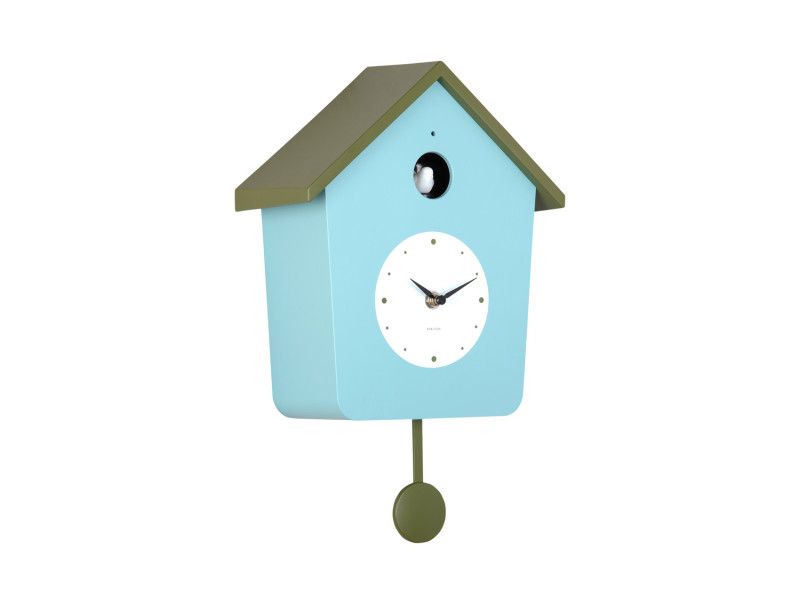 Karlsson Cuckoo Clock Light - Misty Blue With Army Green