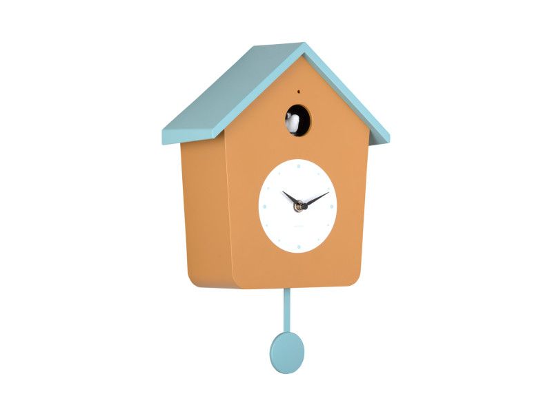 Karlsson Cuckoo Clock - Ochre Yellow With Misty Blue