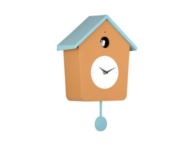 Karlsson Cuckoo Clock - Ochre Yellow With Misty Blue