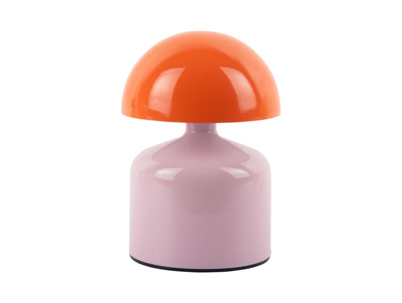 Leitmotiv Funky Impetu LED Table Lamp - Soft Pink With Bright Orange