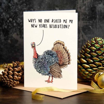 Christmas Turkey Resolution Card