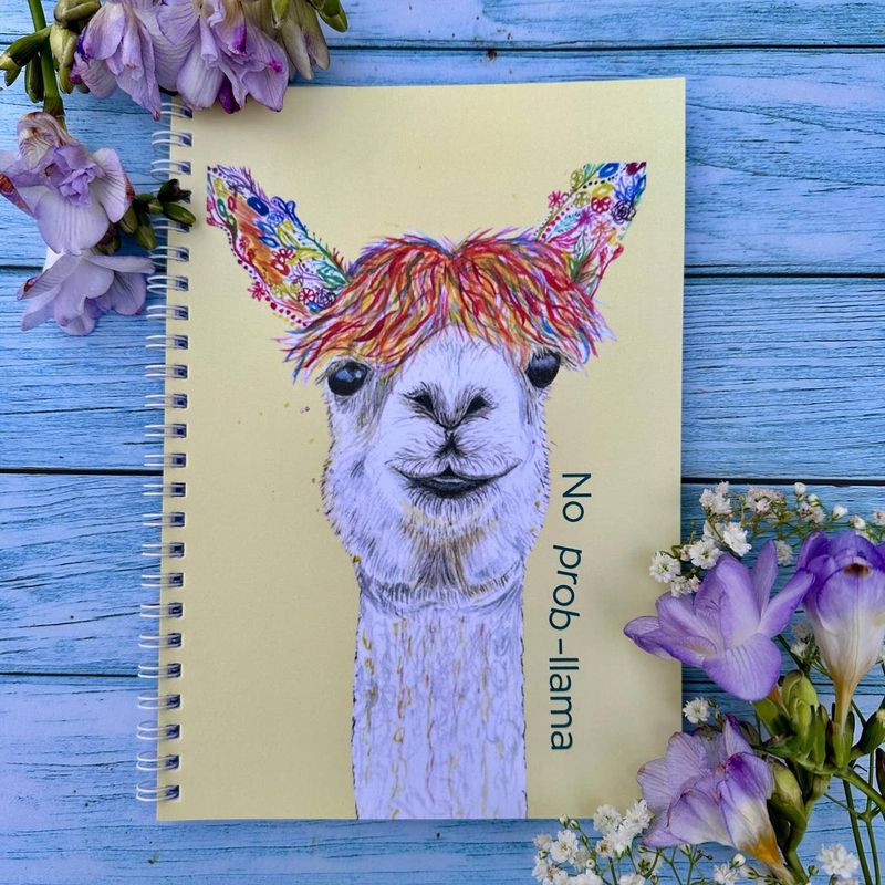 Llama A5 Lined Notepad