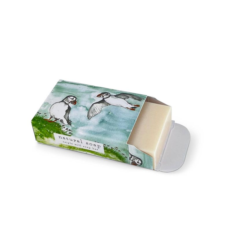 Coastal Lime, Basil &amp; Mandarin Natural 100g Soap (Puffins)