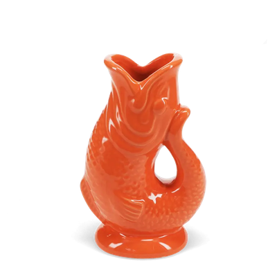 Ceramic Fish Vase - Orange