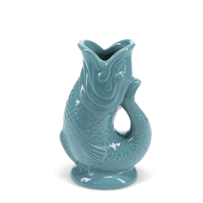 Ceramic Fish Vase - Dark Blue