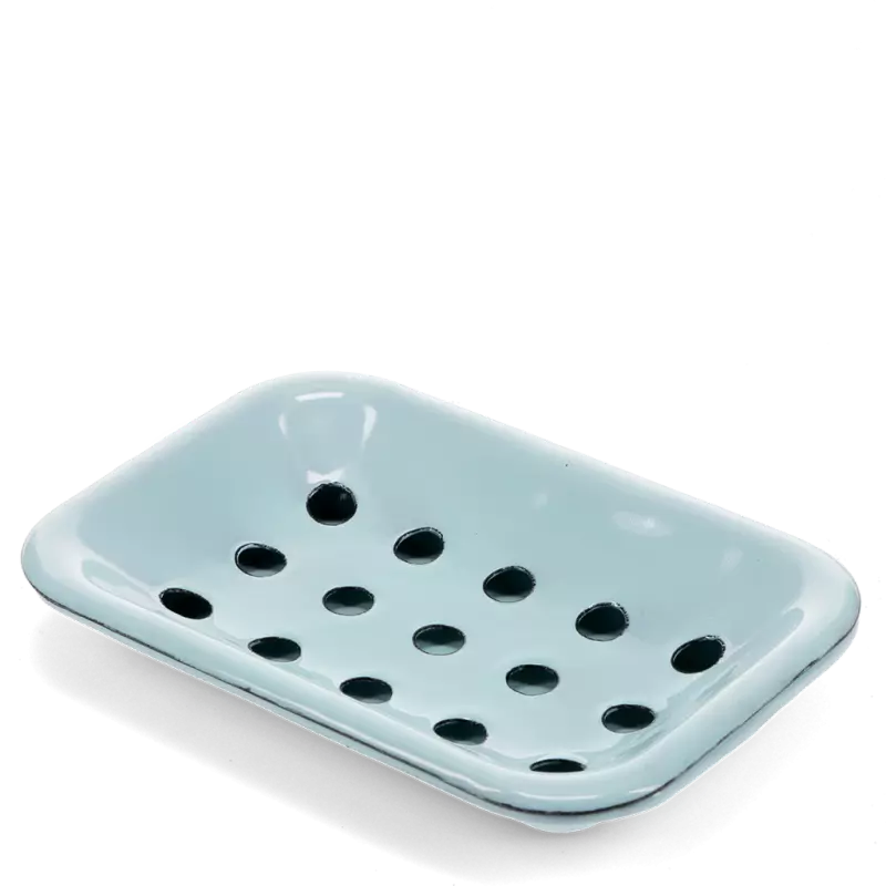 Enamel Soap Dish - Blue