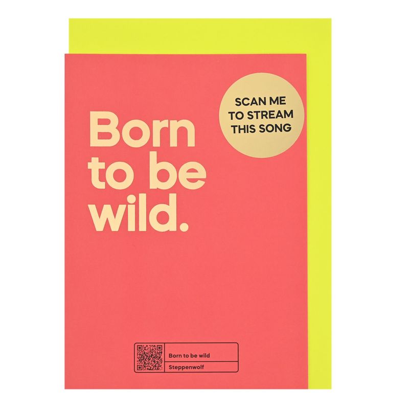 Say It With Songs Card - Born To Be Wild
