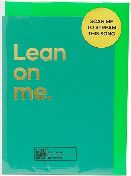 Say It With Songs Card - Lean On Me