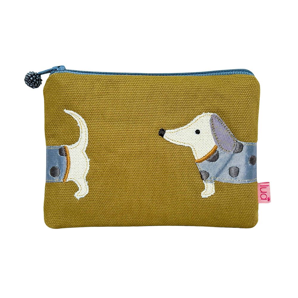 Lua Sausage Dog Purse - Khaki Canvas