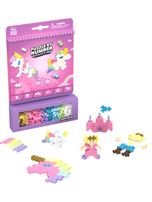 Plus Plus Puzzle By Number Activity Pad - Fairytale