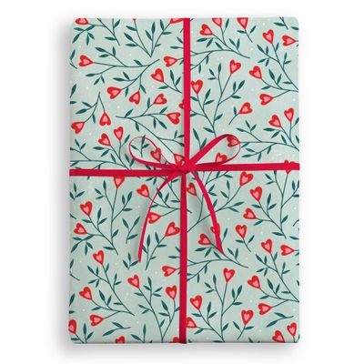 Single Sheet Wrap - Leafy Hearts