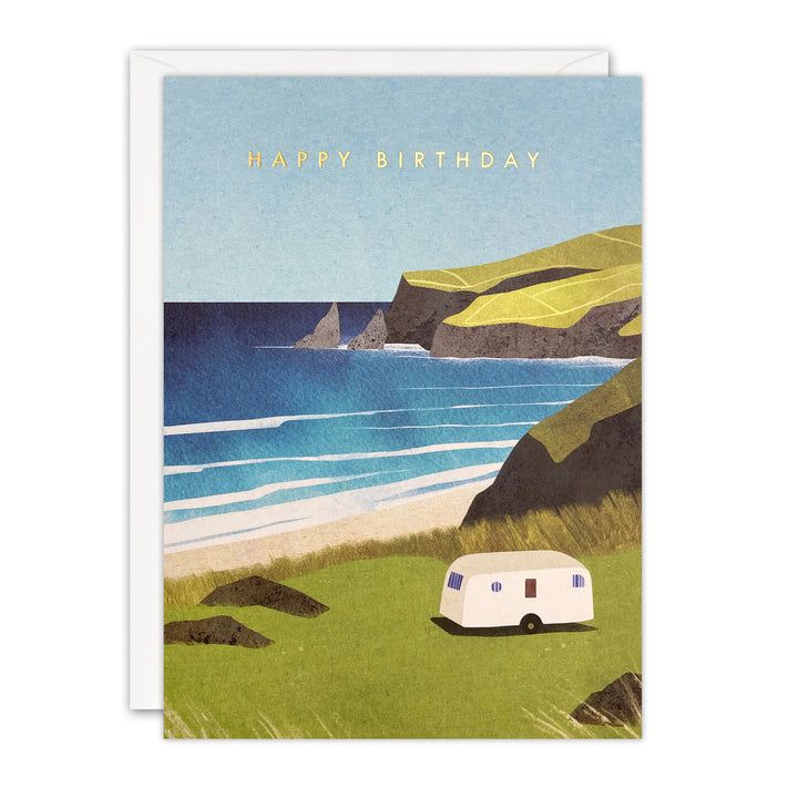 Offshore Caravan Birthday Card