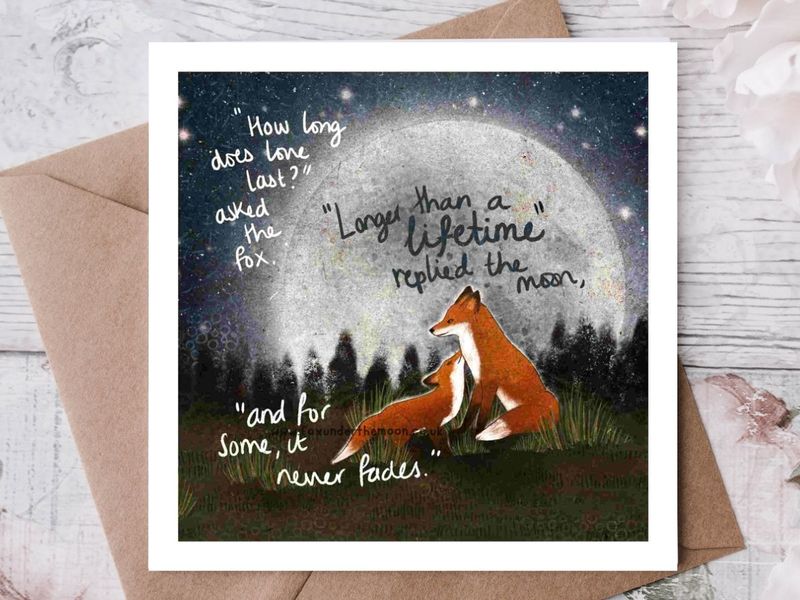 A Lifetime Card By Fox Under The Moon