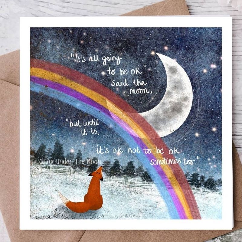 Its Ok Card By Fox Under The Moon