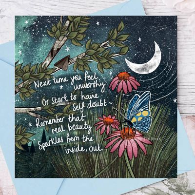Real Beauty Card By Fox Under The Moon