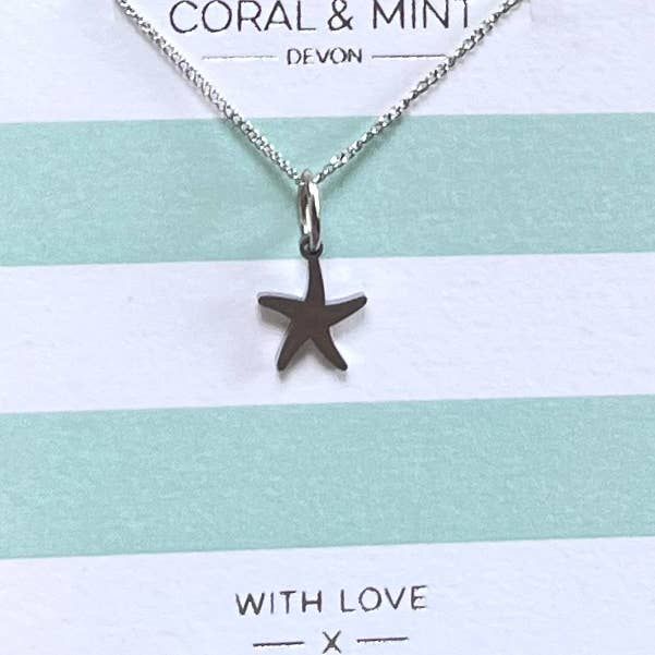 Silver Starfish Necklace