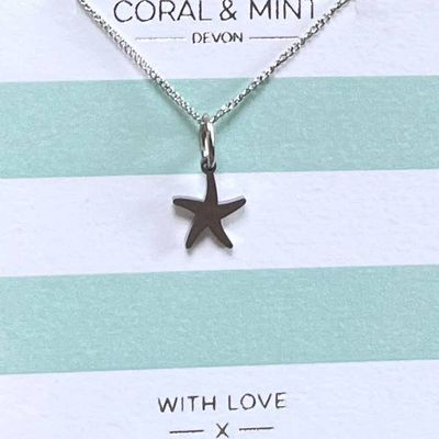 Silver Starfish Necklace