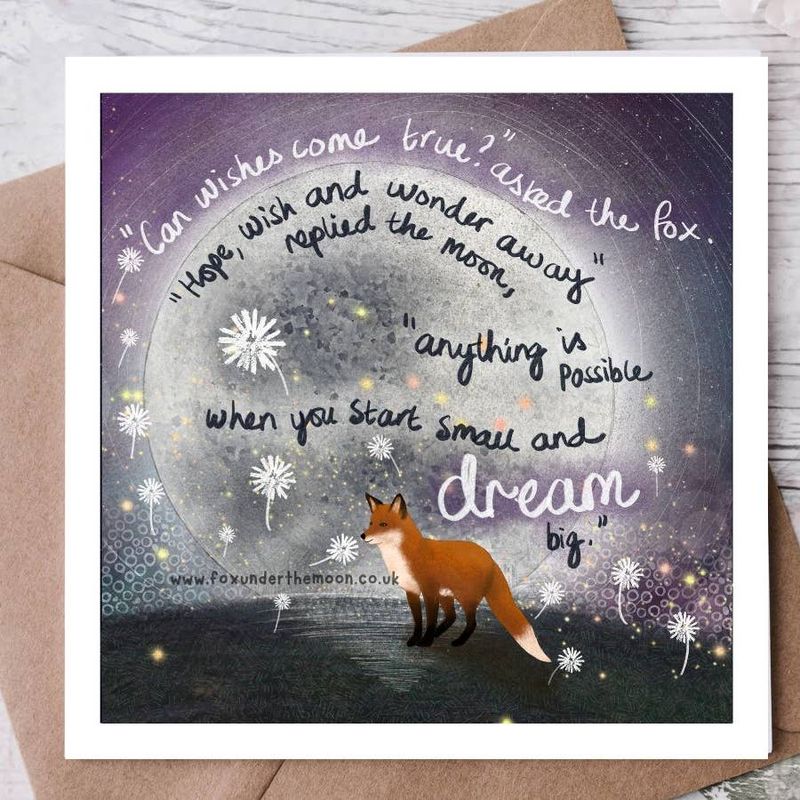 Wishes Card By Fox Under The Moon