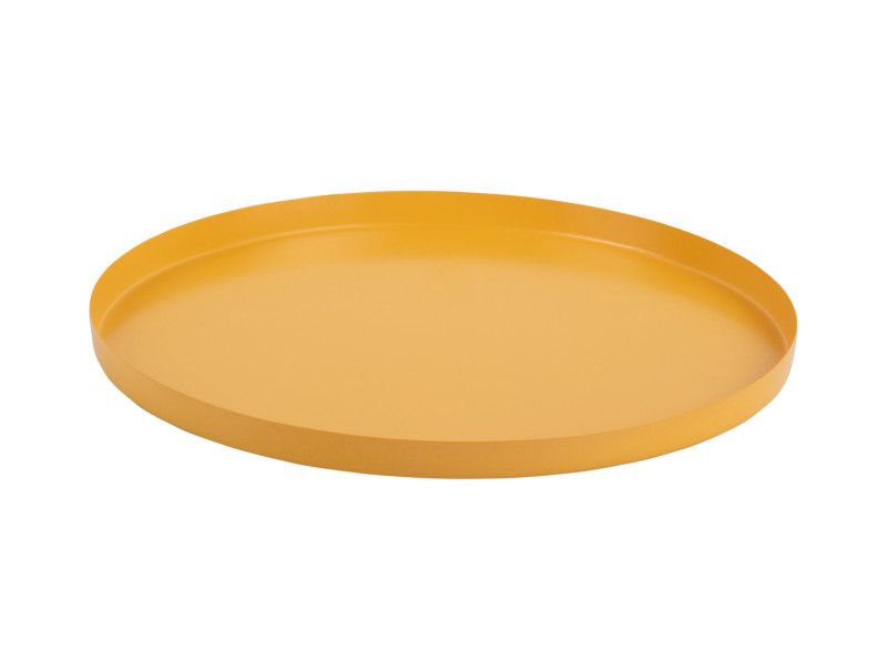 Present Time Servir Extra Small Round Tray Yellow