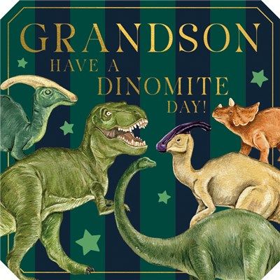 Grandson Dinosaurs Card