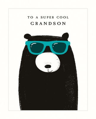 Bear Grandson Sunglasses Birthday Card