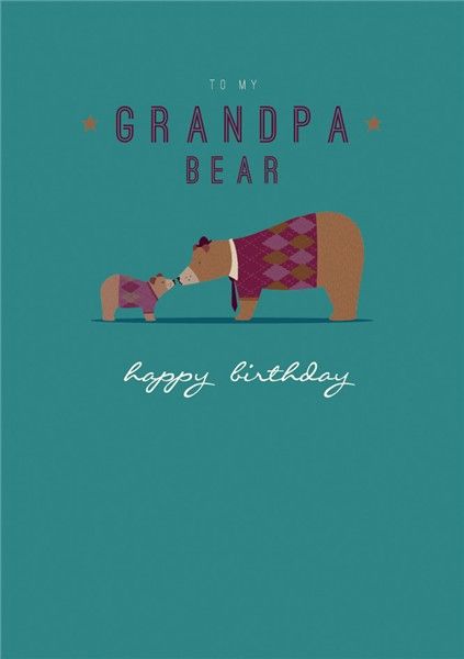 Ggrandpa Bear Birthday Card