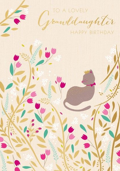 Sara Miller Granddaughter Birthday Card