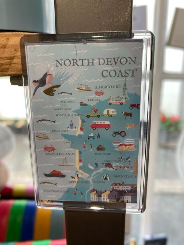 Betty Boyns North Devon Coast Fridge Magnet