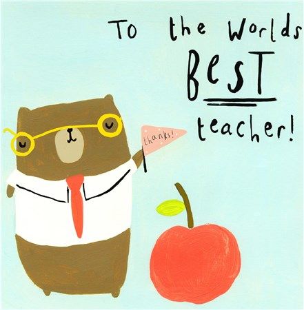 World's Best Teacher Card