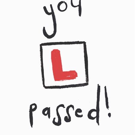 You Passed Driving Test Card