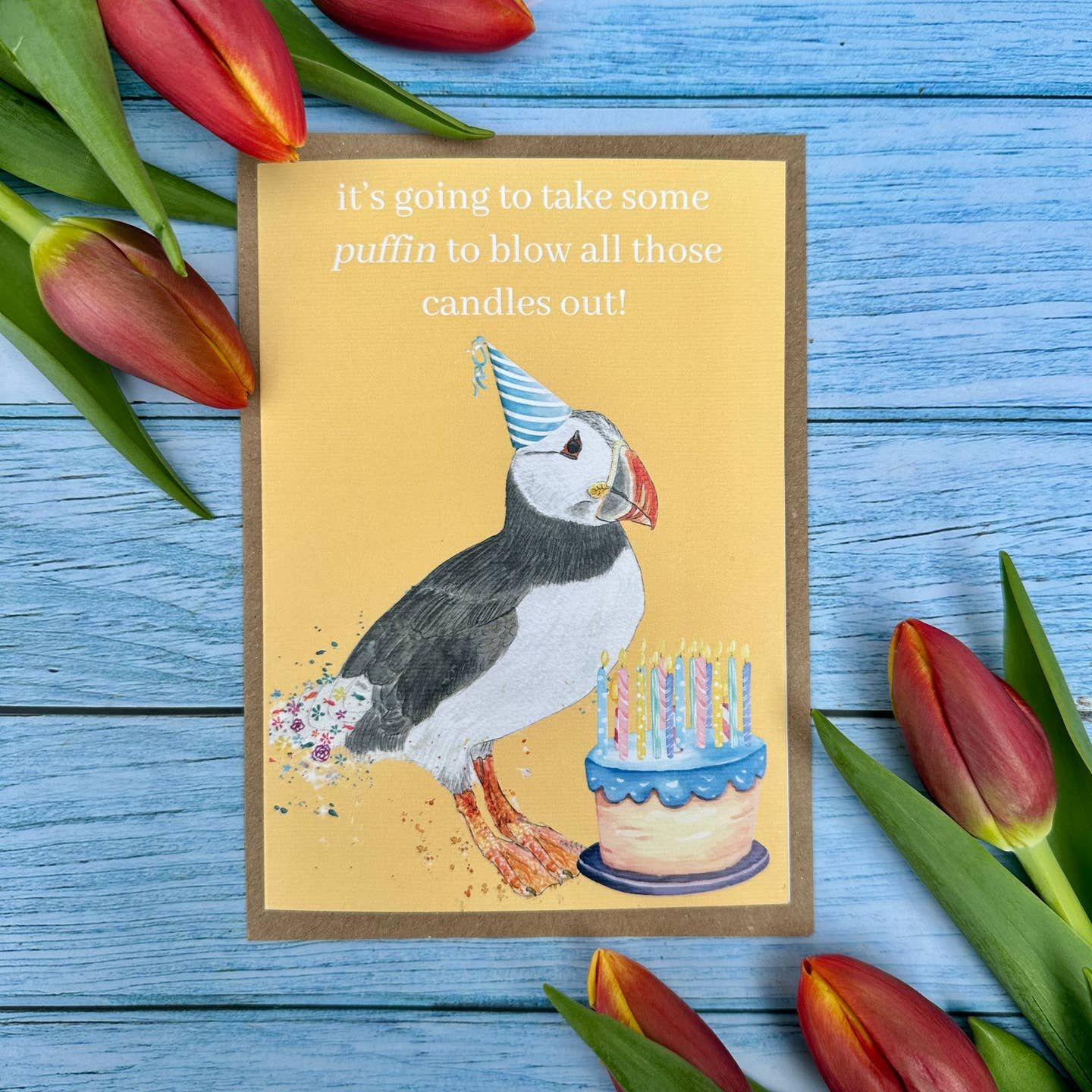 Puffin Birthday Card