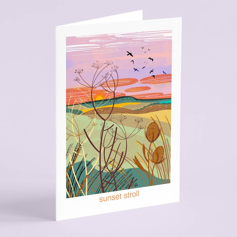 Let's Go Outside - Sunset Stroll Card