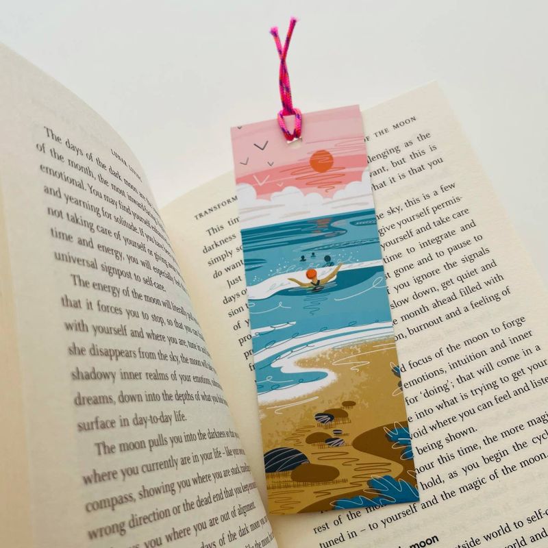 Wild Swimming &amp; Paddle Boarding Double Sided Bookmark