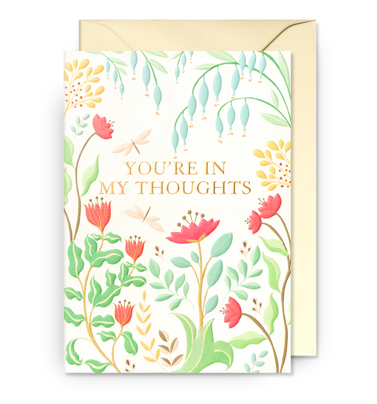 You're In My Thoughts Card